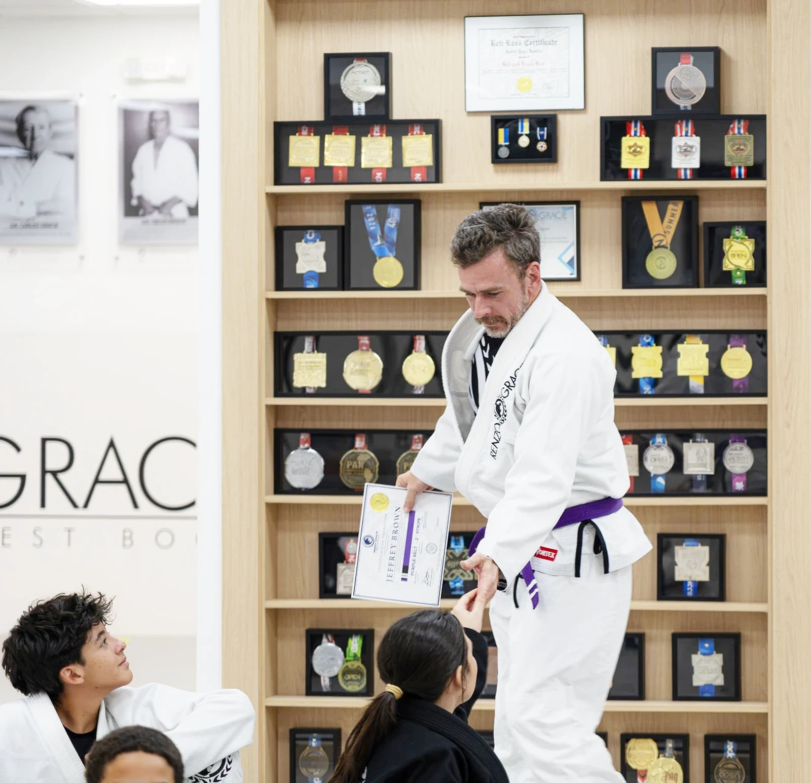 Belt promotion ceremony