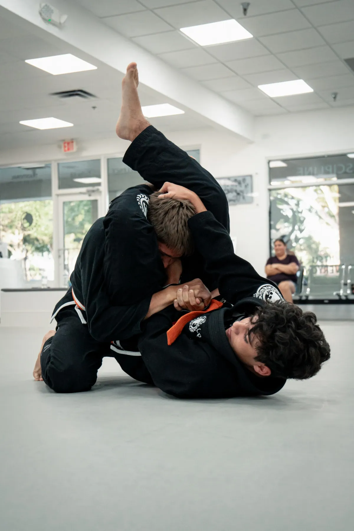 Teen students training Jiu-Jitsu at Renzo Gracie West Boca Raton