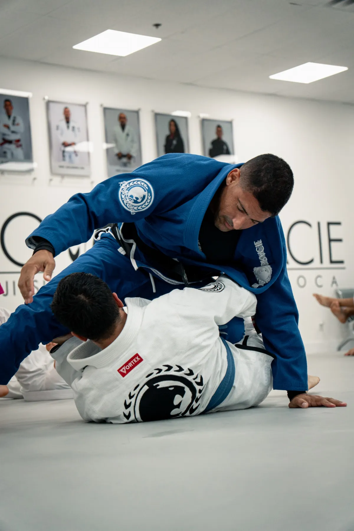Adult students training Brazilian Jiu-Jitsu at Renzo Gracie West Boca Raton
