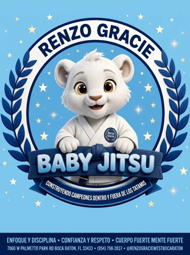 Clases de Baby Jitsu para niños de 3 a 4 años en Renzo Gracie West Boca Raton
