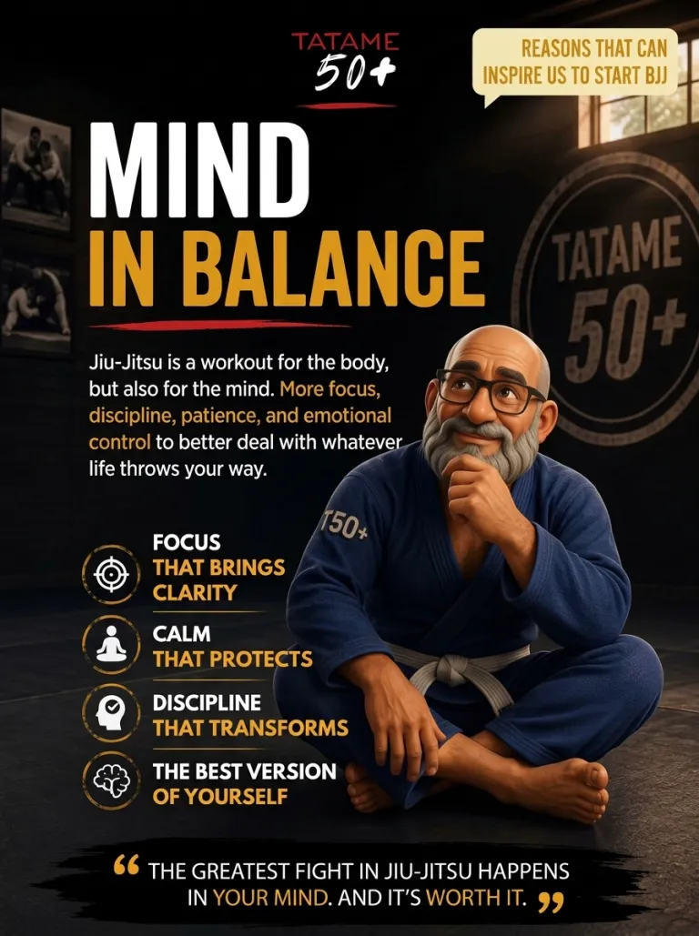 Jiu-Jitsu after 50: a balanced mind