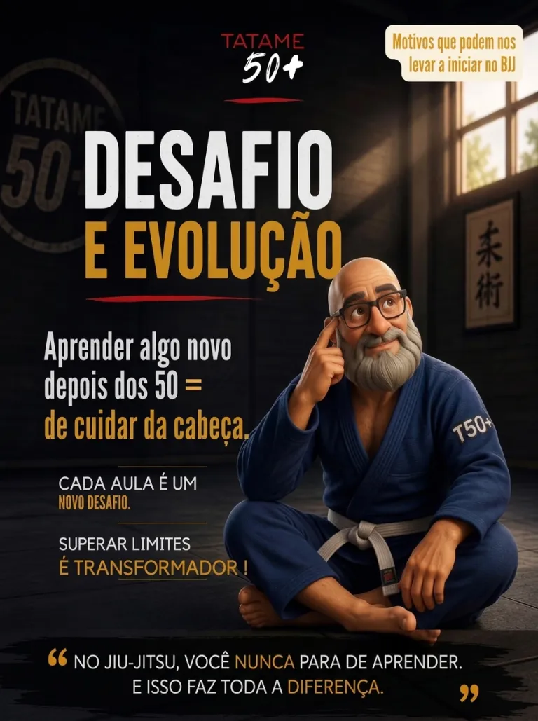 Jiu-Jitsu depois dos 50: desafio e evolução