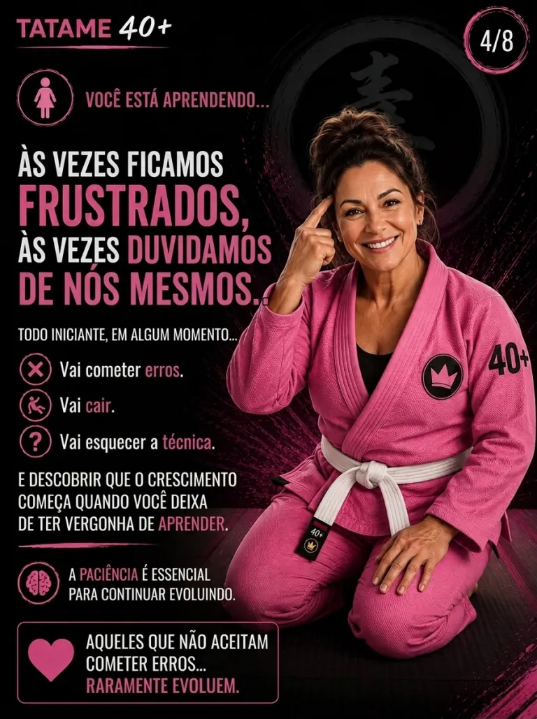 Arte Tatame 40+ (slide 4 de 8: às vezes a gente fica com raiva) na Renzo Gracie West Boca Raton