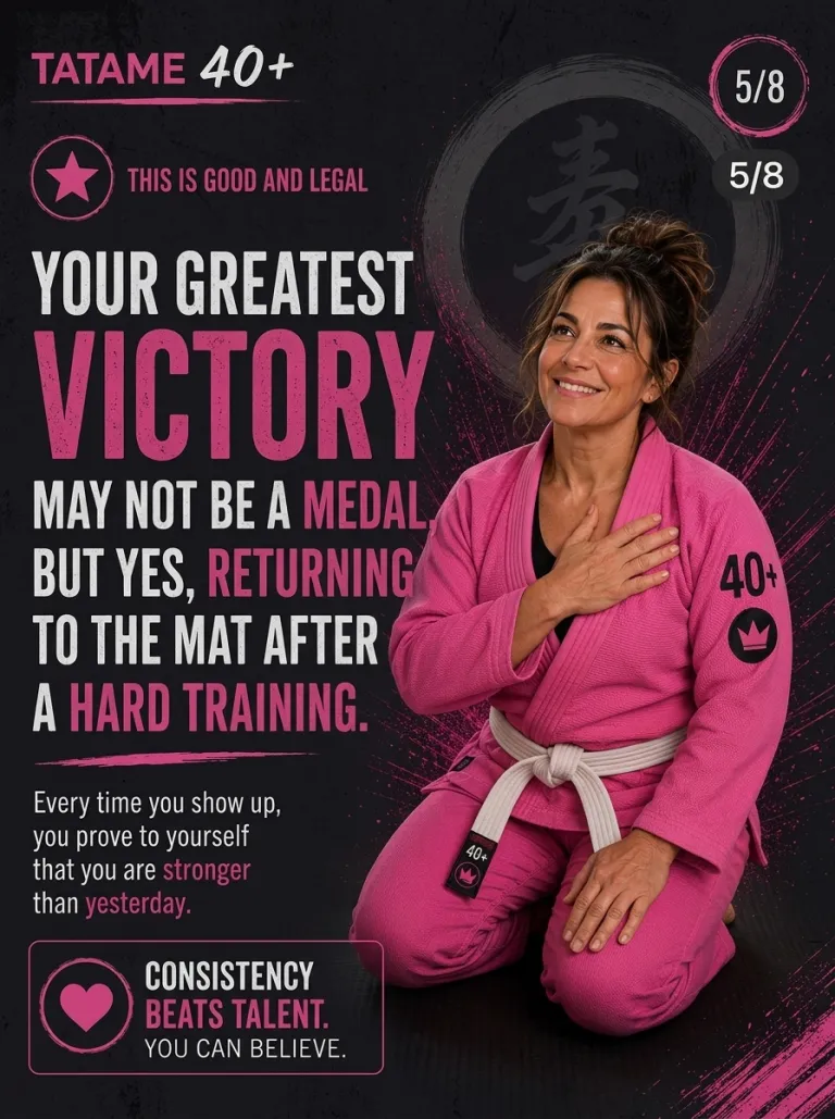 Tatame 40+ flyer (slide 5 of 8: your greatest victory) at Renzo Gracie West Boca Raton