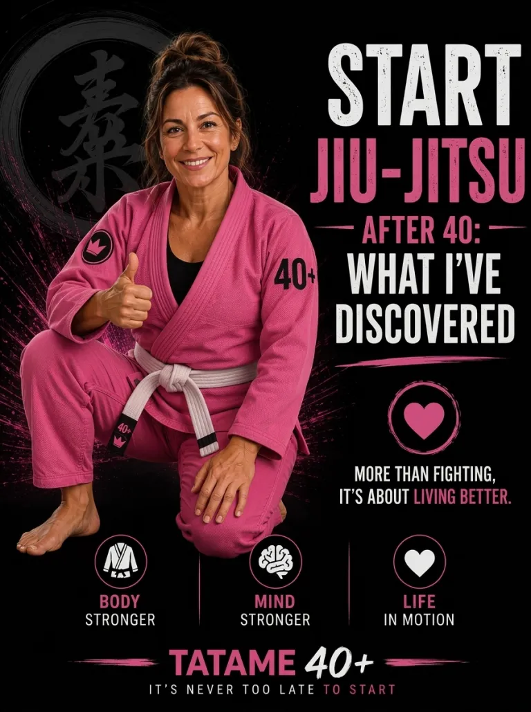 Tatame 40+ flyer: start Jiu-Jitsu after 40 and what I've discovered, at Renzo Gracie West Boca Raton