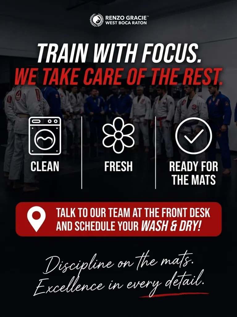 Wash & Dry gi service: train with focus, we take care of the rest