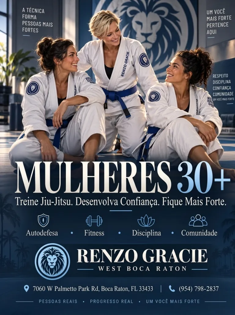 Arte Women 30+: treine Jiu-Jitsu, ganhe confiança e fique mais forte na Renzo Gracie West Boca Raton